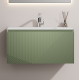 900mm Green Plywood Wall Hung Vanity with Marble Basin 900mm Green Plywood Wall Hung Vanity with Marble Basin